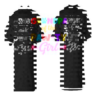 Grandpa Of The Paw-Ty Girl Dog Family Matching Party T-Shirt - Thegiftio