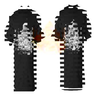 Great Taj Mahal India Sightseeing Motif T-Shirt | Mazezy