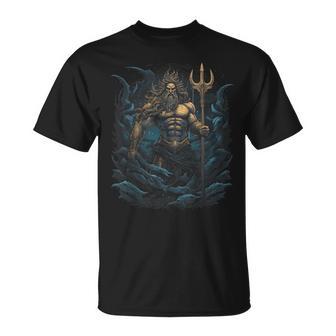 Greek Poseidon Ancient Greece T-Shirt - Thegiftio UK