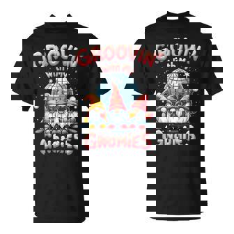 Groovin' With My Gnomies Disco Party Gnome T-Shirt - Monsterry