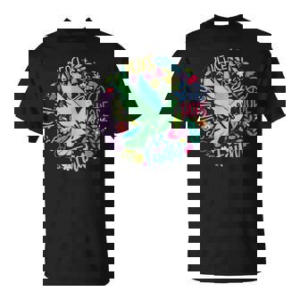 Groovy Hippie Peace Hope Love Peace Bird World Peace Day T-Shirt | Mazezy