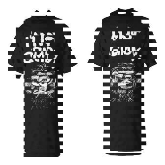 Grumpy Monkey I'm Not Grumpy Retro Vintage T-Shirt | Mazezy