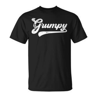 Grumpy Vintage Retro Father's Day For Grumpy Grandpa T-Shirt - Thegiftio UK