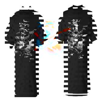 Guitare Punk Renard Rock'n Roll Gothique Pour Enfants Rocktar Drôle T-Shirt - Cadeauxyz