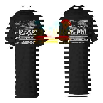 Gulf Of Mexico Retro Vintage Beach T-Shirt - Monsterry