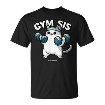 Gymis Grasso Divertente Gatto Fitness Allenamento Divertente Palestra Maglietta - Novitaregali