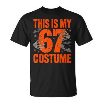 This Is My Halloween 67 Costume Number 6 7 Meme Six Seven T-Shirt - Thegiftio UK