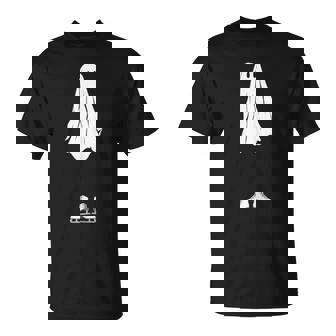 Halloween Costume For Ice Skater Ghost In Ice Skates T-Shirt | Mazezy