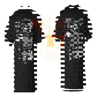 Halloween Nurse Ghost Coquette Bow Medical Scrubs Coffee Cup T-Shirt - Thegiftio