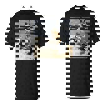 Hamster Deadlift Training Cute Rat Weightlifting Meme T-Shirt - Monsterry