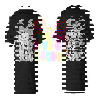 Happy 100 Days Of School Coquette Bow Girl Teacher T-Shirt - Monsterry