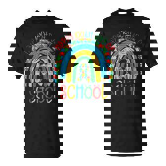 Happy 100Th Days Of School Autism Puzzle Ribbon Awareness T-Shirt - Thegiftio