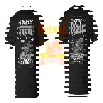 Happy Friendsgiving Squad Thanksgiving T-Shirt | Mazezy