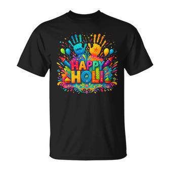 Happy Holi Festival Indian Spring Colors Family Women T-Shirt - Monsterry
