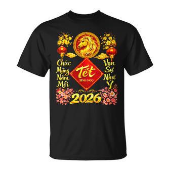 Happy Lunar New Year 2026 Year Of The Horse Tet Nguyen Dan T-Shirt - Monsterry UK