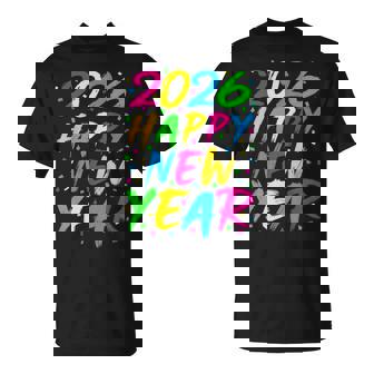 Happy New Year 2026 Family Celebration New Years Eve Party T-Shirt | Mazezy