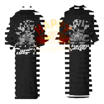 Happy Thanksgiving Turkey Family Dinner Thanksgiving T-Shirt | Mazezy