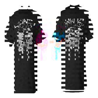 Haunted By 6 7 Halloween Ghost Gen Alpha Meme Ice Cream Drip T-Shirt | Seseable FR