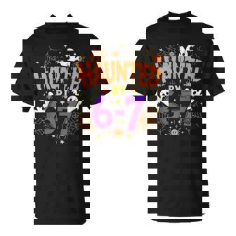 Haunted By 67 Six Seven Halloween Costume Meme T-Shirt - Monsterry
