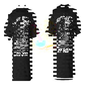 Having A Mental Bake Down Skeleton Baker Baking Lover T-Shirt - Monsterry