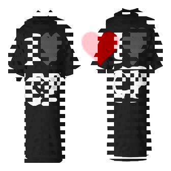 I Heart Cp Initials I Love CP First And Last Name C P T-Shirt - Monsterry