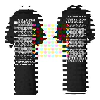 Heart Love 100 Days Ofchool Teacher Boy Girl Tシャツ - Kawaiitshirt