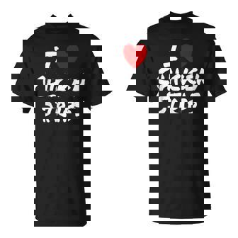 I Heart Love Chicken Strips Favorite Food Fingers T-Shirt - Thegiftio