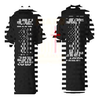 Heaven Us Flag Patriotic Christian Religious God Jesus T-Shirt - Monsterry