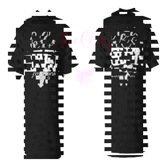 Hello Seven Est 2019 7Th Birthday Girl Turning 7 T-Shirt | Seseable FR