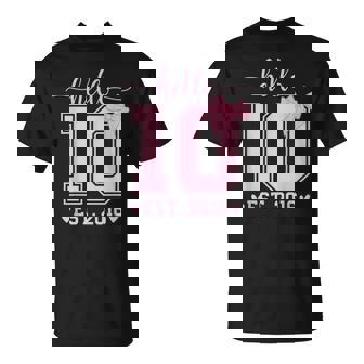 Hello Ten Est 2016 10Th Birthday Coquette Bow 10 Year Girl T-Shirt | Seseable FR