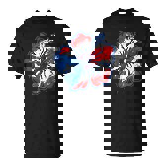 Hibiscus Puerto Rico Flag Boricua T-Shirt | Seseable FR