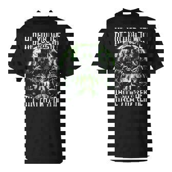 Hide Your Wife The Alpha Is Here Wolf Male Werwolf Meme Men T-Shirt | Mazezy