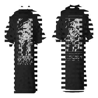 Hip Hop Vintage Hipster Edgy Retro Urban Streetwear Skull T-Shirt - Monsterry