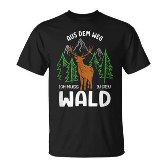 Hirsch Jagen Zubehör Lustiges Jagd T-Shirt - Geschenkecke