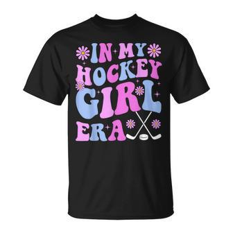 In My Hockey Girl Era Groovy Game Day Hockey T-Shirt - Thegiftio UK