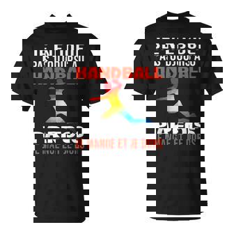 Homme Fan Handball Parfois Je Mange Dors Humour Handballeur Homme T-Shirt - Cadeauxyz