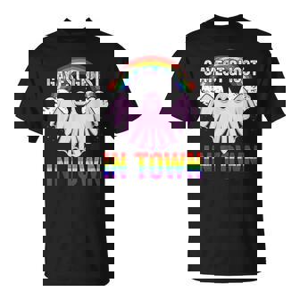 Homme Lgbt Costume De Fantôme Arc-En-Ciel T-Shirt - Cadeauxyz