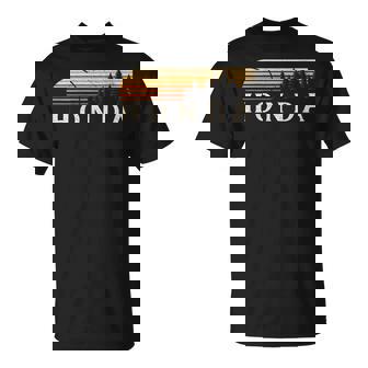 Honda Caintage Evergreenunset 80 Retro T-Shirt - Cadeauxyz