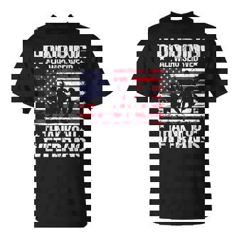 Honoring All Who Served Thank You Veterans Day Us Patriotic T-Shirt - Thegiftio