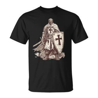 Hospitaller Knight Crusader Templar Medieval T-Shirt - Thegiftio UK