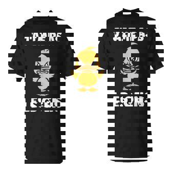 Humour Canard Mignon Grognon Drole J'aime Pas Les Gens T-Shirt - Cadeauxyz