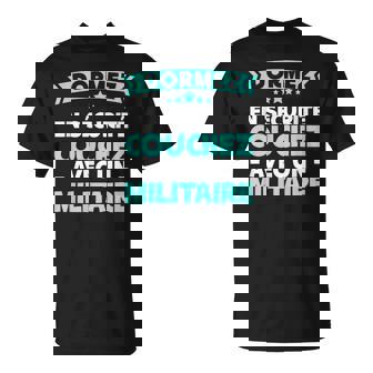 Humour Militaire Armée Dormir Avec Un Militaire Cadeau T-Shirt - Cadeauxyz