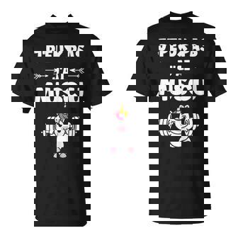 Humour Musculation Fille Licorne J’Peux Pas J’Ai Muscu T-Shirt - Cadeauxyz