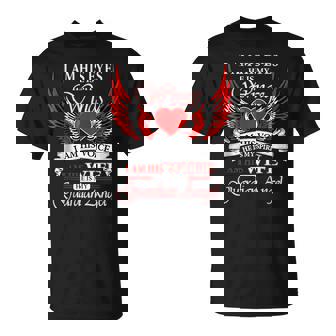 My Husband Is My Guardian Angel In Heaven Memory Memorial T-Shirt | Mazezy