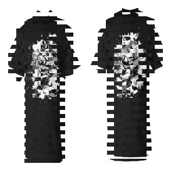 Husky Dog Playing Soccer Sports Team For Men Women Girls Kids T-Shirt | Mazezy