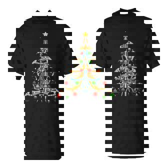 Ice Climbing Christmas Tree Xmas Men Women Climber T-Shirt | Mazezy