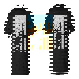 Ice Cream Baseball Drip Boys Catcher American Flag 4Th July T-Shirt | Seseable CA