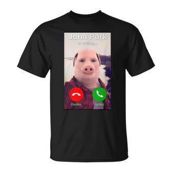 Ich Liebe John Pork Lustiges Genz-Meme T-Shirt - Geschenkecke