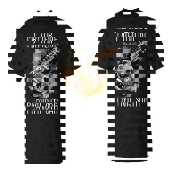 I'd Rather Be Playing Sitar Instrument Sitarist Tank Top T-Shirt | Mazezy