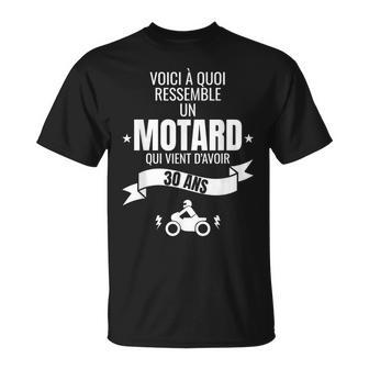 Idée Cadeau Pour Un Motard Humour Homme Original 30 Ans T-Shirt - Cadeauxyz